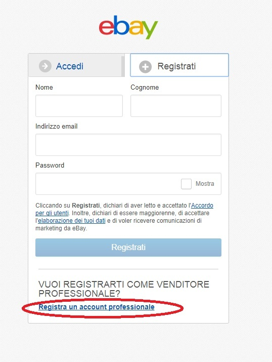 account eBay